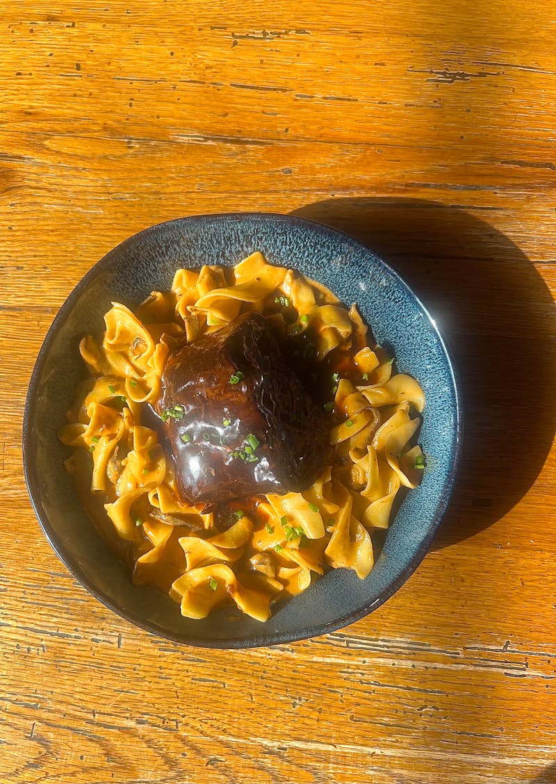 Short Rib Stroganoff at The Goat's Beard